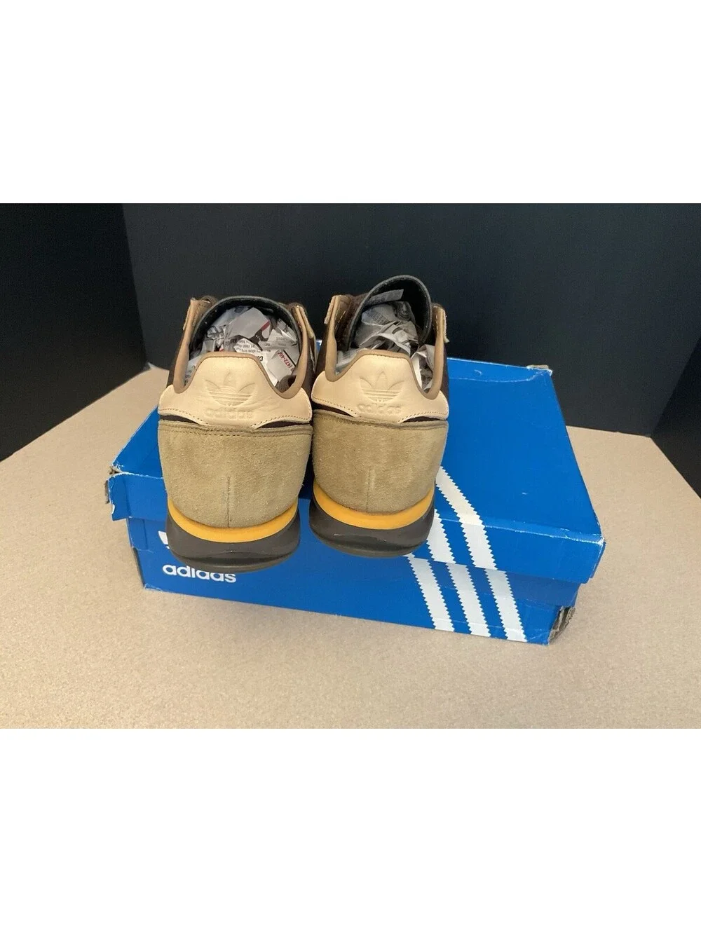 New! Adidas Originals SL 72 RS Brown/Grey/ Yellow Shoes. Men’s 11. Women’s 12